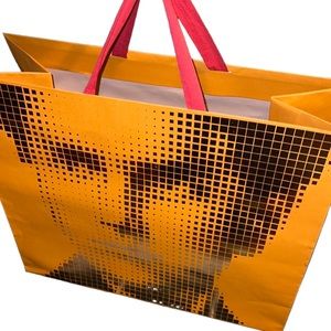 Louis Vuitton extra large shopping gift paper orange present decor wrapping bag